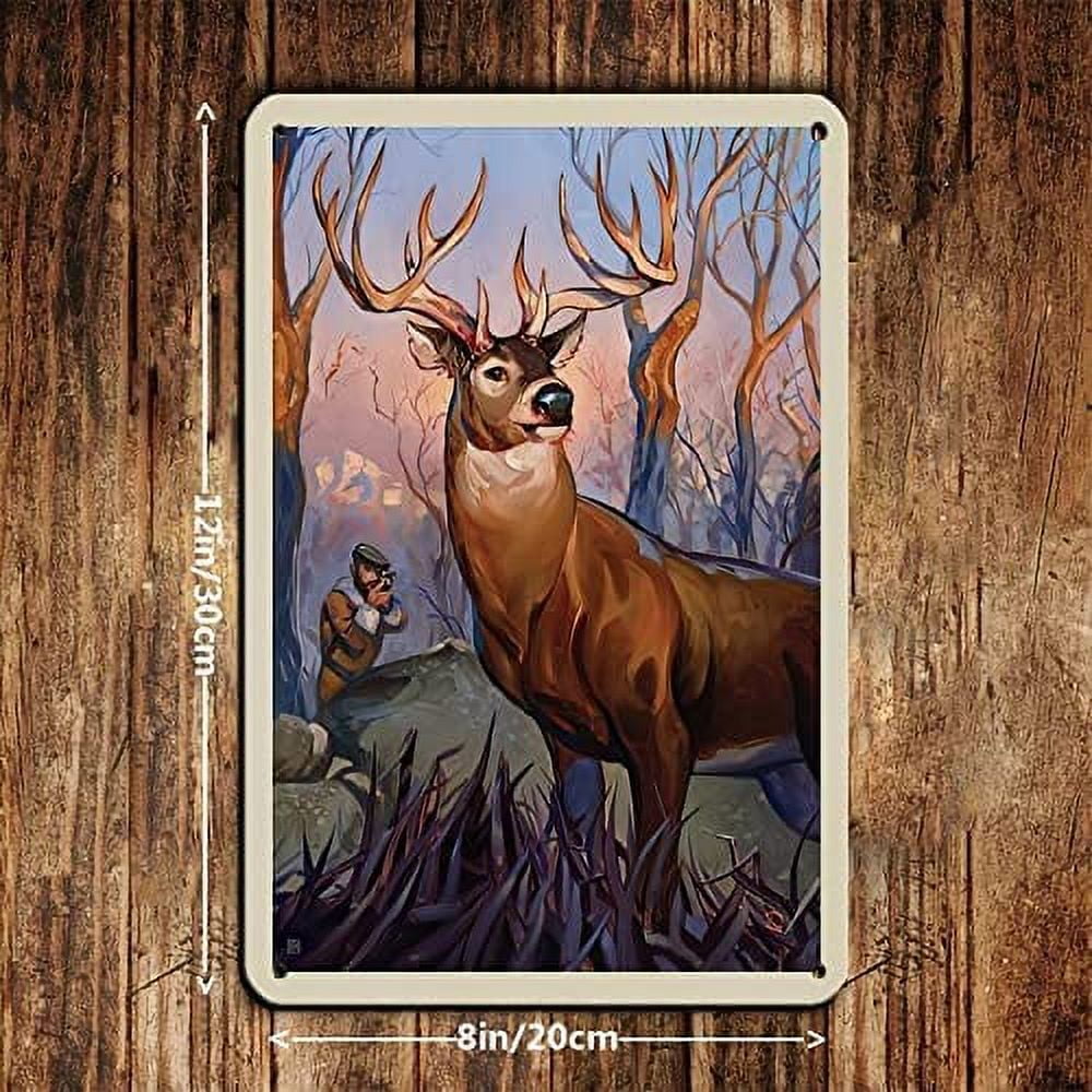 Vintage Retro Travel Classic Sportsman Deer Hunting Retro Poster Metal Tin  Sign Chic Art Retro Iron Painting Bar People Cave Cafe Family Garage Poster