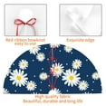 thumbnail image 4 of Picia Daisies Flowers Print Christmas Tree Skirt , Christmas Tree Skirt Ornaments for Merry Christmas Holiday Party Decorations Indoor Outdoor-30", 4 of 7