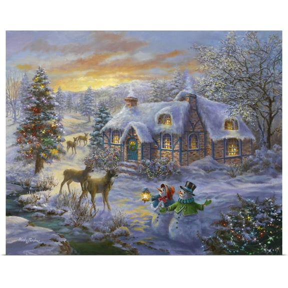 GBC | "Christmas Cottage" Art Print - 20x16