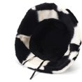 thumbnail image 4 of CoCopeaunts Black White Big Plaid Bucket Hats for Women Girl Fashion Warm Panama Lady Winter Outdoor Vacation Fisherman Hat, 4 of 8