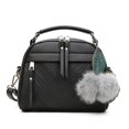 thumbnail image 1 of LinYooLi Sac à Main pour Femmes Sac à Bandoulière Sac à Bandoulière pour Femmes Pendentif Boule de Poils Sac Rétro, 1 of 6