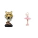 thumbnail image 1 of Escultura de resina de bailarina con cabeza de tigre. Figura de animal. Estatua moderna. Decoración de escritorio para sala de estar, entrada, estante, 1 of 8