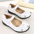 thumbnail image 4 of 14 Years Toddler Flower Girl Dress Shoes - Girl Ballet Flats Party School Shoes Wedding White, 4 of 7