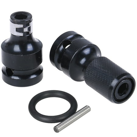

(2)1/2 square to 1/4 hex ratchet wrench socket adapter spanner impact tool