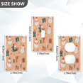 thumbnail image 7 of Yayeee Blank Wall Plate Cover 1-Gang 4.5"x2.7" Home Unused Decorative Outlet, Christmas Santa, 7 of 7