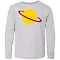 thumbnail image 3 of Inktastic Cute Saturn Long Sleeve Youth T-Shirt, 3 of 5