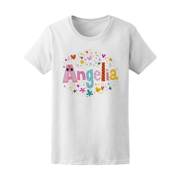 Angelia Cute Colorful Flowers Tee Women's -Image by Shutterstock