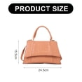 thumbnail image 2 of Artificial leather purses and handbags, one-shoulder crossbody bag with stone pattern. - pink, 2 of 5