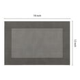 thumbnail image 4 of Unique Bargains Set of 8 Table Placemats Washable Wipeable Table Mat Dark Gray 18x12Inch, 4 of 7