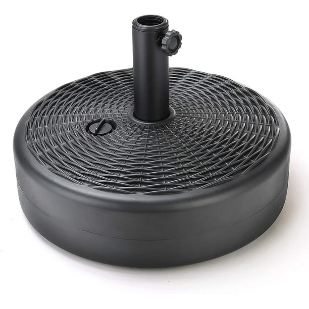 Home Zone Living 17L (40lbs) Circular Central Pole Umbrella Base with
