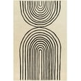 thumbnail image 2 of Hauteloom Fuat Wool Living Room, Bedroom Area Rug - Contemporary - Bone, Onyx Black, Gray - 2' x 3', 2 of 6