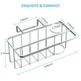 Kitchen Sponge Holder for Sink, Sink Organizer Caddy Brush Soap Drainer