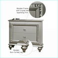 thumbnail image 3 of Kaitlyn Champagne Finish Wooden Nightstand with Drawers, 3 of 5