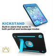 thumbnail image 5 of iPad Air 2 Case with Soft Screen Protector, Dteck Heavy Duty Shockproof Three Layer Plastic and Silicone Protective Cover with Kickstand For Apple iPad Air 2 (A1566/A1567), Black/Blue, 5 of 6