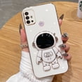 thumbnail image 3 of MOTO G30 G20 G10 G60 G40 Fusion E6S E20 E7 Power Plus Edge 20 Brillante A Prueba De Golpes Funda De Astronauta Soporte Bordes Rectos Carcasa Elegante, 3 of 3