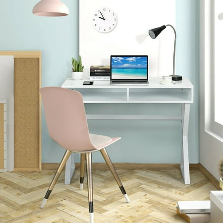 Gymax Modern Computer Desk Writing Desk Makeup Vanity Table