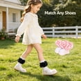 thumbnail image 4 of TELOLY 2Pairs Kids Socks,4-6 Years Old Ruffle Socks,Odor Resistant Lace Socks,Style2,15-18Cm, 4 of 4