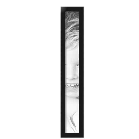 ArtToFrames 4x32 inch Black Steel Picture Frame, Black MDF Poster Frame (4639)