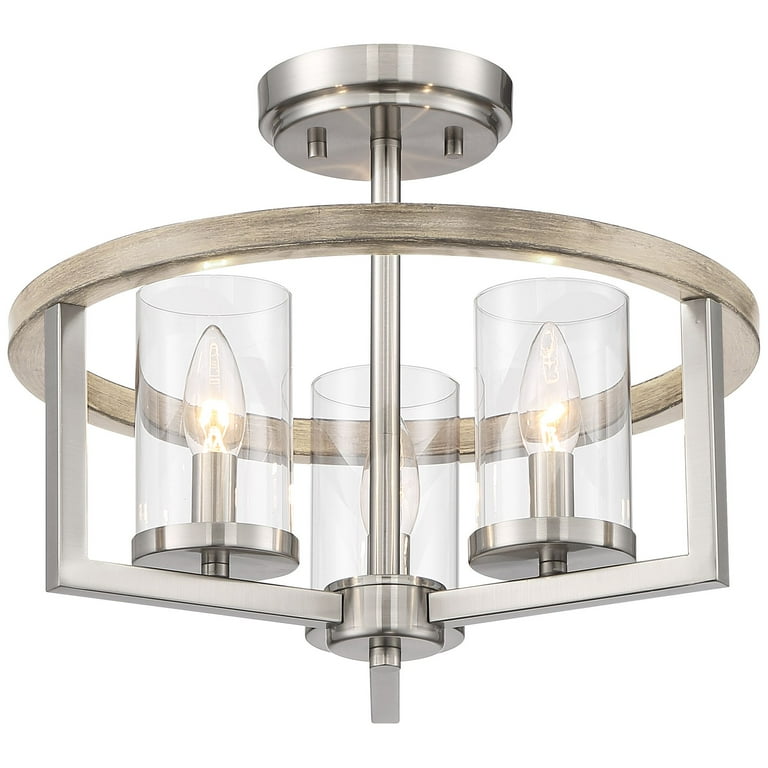 Possini Euro Design Senna Modern Industrial Ceiling Light Semi