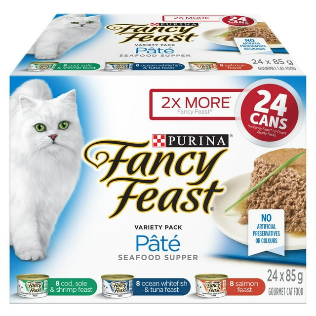 Fancy Feast Assortiment Pâté Festin aux Fruits de Mer Nourriture pour Chats