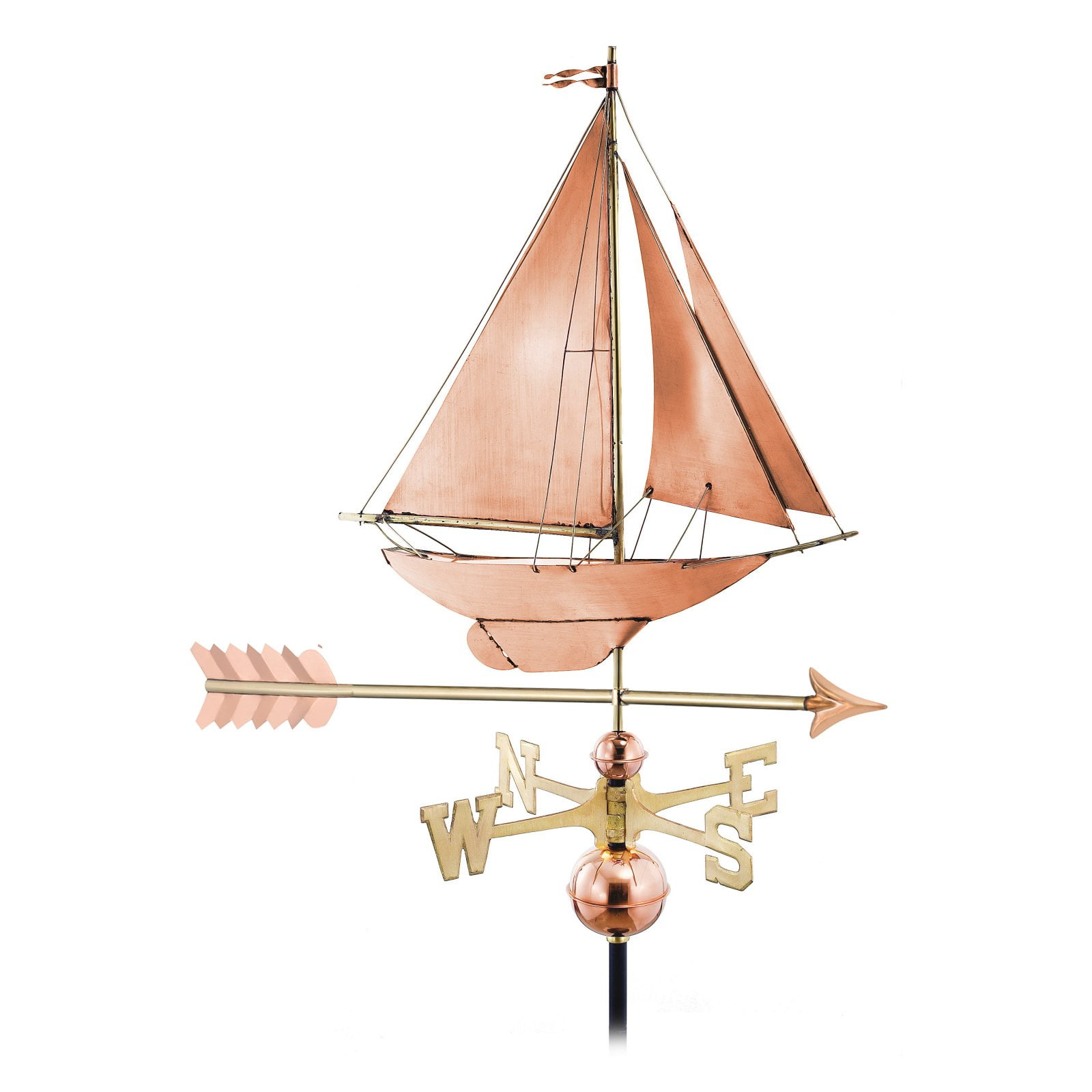 Good Directions Racing Sloop with Arrow Weathervane by Good Directions Inc