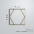 thumbnail image 3 of Ekena Millwork 11 3/8"W x 11 3/8"H x 1/4"T Small Fraser Decorative Fretwork Wood Wall Panels, Red Oak, 3 of 18