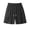 Black, variant on Men's Herringbone Shorts Loose Straight Summer Sports Casual Knee-Length Shorts with Drawstring Waist and Deep Pockets