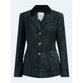 thumbnail image 6 of Free Assembly Women's and Women's Plus High Break Velvet Blazer, Sizes XS-4X, 6 of 6
