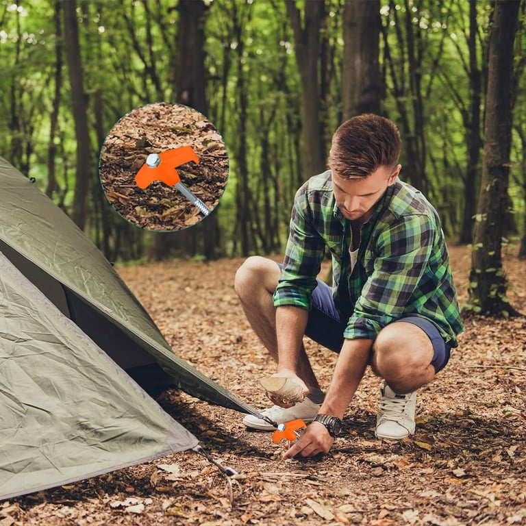 Keltrion 8 PCS Screw In Tent Stakes For Women Men