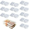thumbnail image 5 of 20 PCS Reusable Snack Containers Leakproof Dipping Containers With Lids 2 Compartments Food Storage Condiment Container For Kitchen Travel Picnic 20PCS, 5 of 6