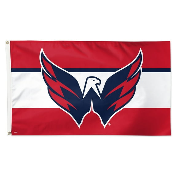 WinCraft Washington Capitals 3' x 5' Team Stripe Deluxe Single-Sided Flag