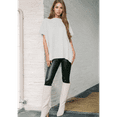 thumbnail image 7 of Women'S Loose Dropped Shoulder Short Sleeve Pullover Sweater White S, 7 of 7