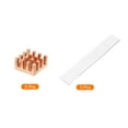 thumbnail image 3 of Uxcell Copper Heatsink 9x9x5mm with Self Adhesive for IC Chipset Cooler 5pcs, 3 of 6