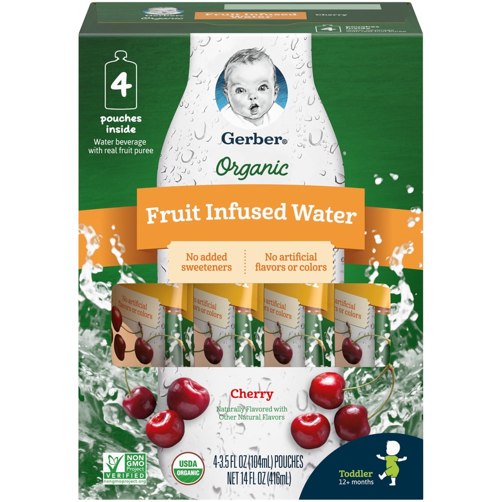Gerber Organic Cherry Fruit Infused Water 3.5 fl. oz.