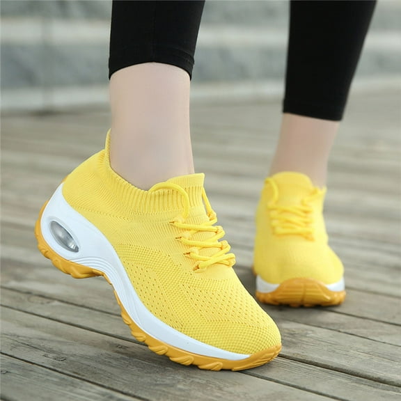 GOOHOCHY 1 Pair Women Comfortable Shoes Casual Sports Shoes