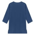 thumbnail image 4 of Yruioon Boys Medieval Viking Tunic Top Halloween Knight Warrior LARP Shirt Pirate Cosplay Costume Navy Blue 3-4Y/S, 4 of 5