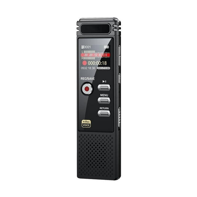 Voice Activated Portable Recorder MP3 Player Telephone Recording Dual Arc Microphone ,Multi-Function