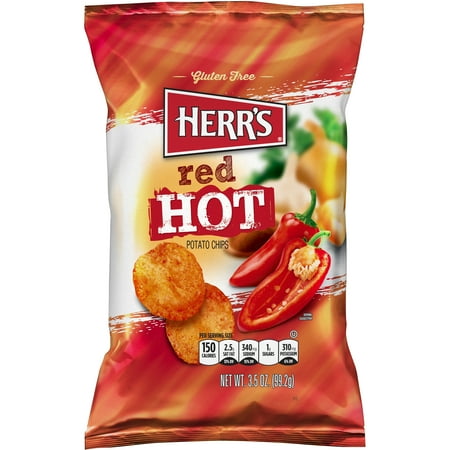 Herr's Red Hot Potato Chips, 4.5 Oz.