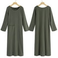 thumbnail image 2 of Inkach Women'S Literary Retro Long-Sleeved Japanese Mori Plus Size Long-Sleeved Dress, 2 of 6