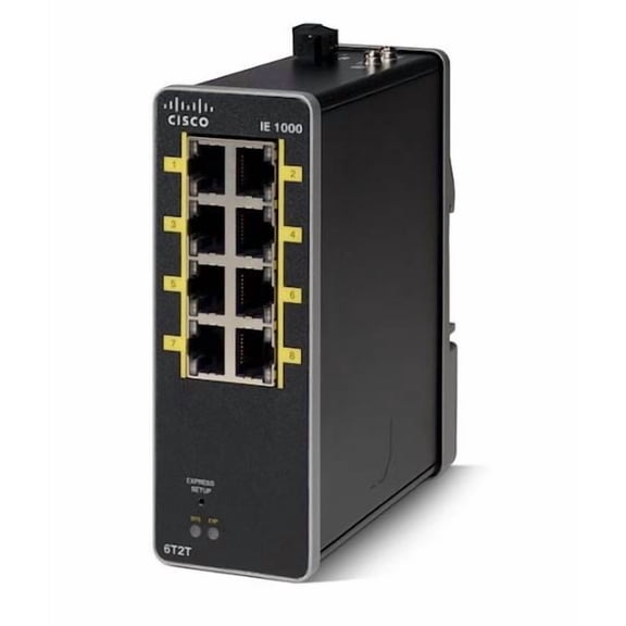 Restored Cisco IE-1000-6T2T-LM Industrial Ethernet Switch | 6-Port Copper + 2-Port SFP | Rugged Managed Network Switch (Refurbished)
