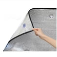 thumbnail image 2 of 1Pcs Window Heat Insulation Film Double-sided Aluminum Foil Thermal Insulation Film Sun Protection Film With Suction Cup, 2 of 5