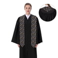 thumbnail image 4 of Xecao Mushrooms Print Graduation Shawl Stole Honor Stole Adult 72" Academic Commencements, 4 of 7