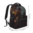 thumbnail image 2 of Easygdp Cool Skull Western Cowboy Mochila Ergonómica Versátil para Laptop - Múltiples Bolsillos, Correas Ajustables, Unisex para Escuela, Viajes y Actividades al Aire Libre-One Size, 2 of 5