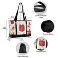 thumbnail image 2 of FORMRS Laptop Tote Bag for Women with 15.6" Computer Compartments Handbag, Red Christmas Gift Pattern, 2 of 7