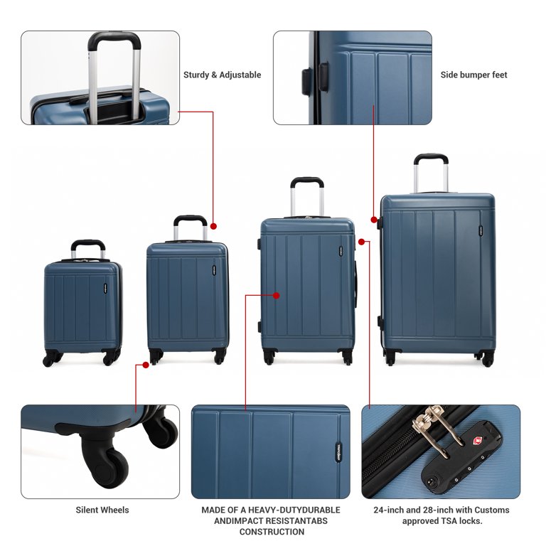 セット　トリエ10 Tripcomp 6 Piece Hardside Luggage Sets Spinner Wheels with TSA