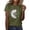 A-Army Green279, variant on Women's Daisy Butterfly Crew Neck T-Shirt Short Sleeve Casual Everyday Summer Tee