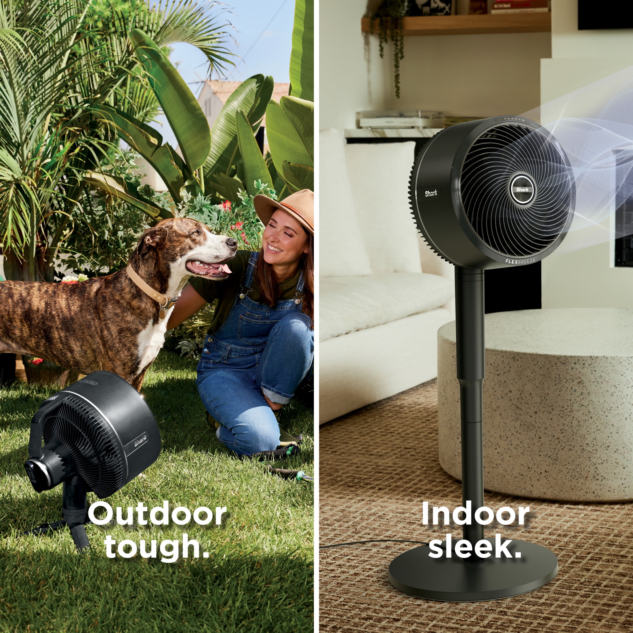 Shark FlexBreeze Cordless Fan, 24-Hr Battery, Pedestal & Tabletop