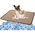 thumbnail image 1 of Cooling Mat Pad for Dogs Cats Ice Silk Mat Cooling Blanket Cushion for Kennel/Sofa/Bed/Floor/Car Seats Cooling (Dog Cooling mat-Blue), 1 of 5