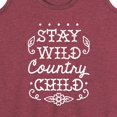 thumbnail image 3 of Instant Message - Stay Wild Country Child - Women's Racerback Tank Top, 3 of 6