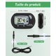 thumbnail image 4 of Termómetro para acuario - Termómetro digital LCD para acuario con ventosa y sonda de inmersión para acuario y terrario., 4 of 4